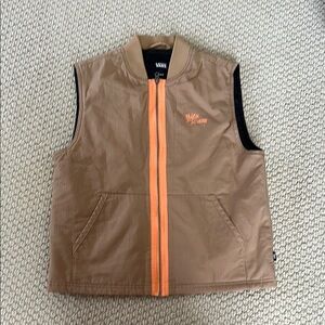 Vans  Brown Vest with Orange Accents